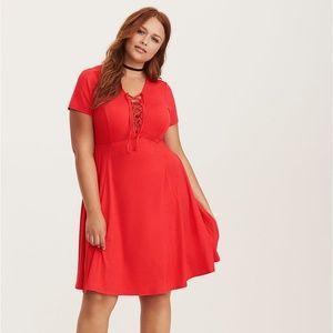 Torrid Red Skater dress